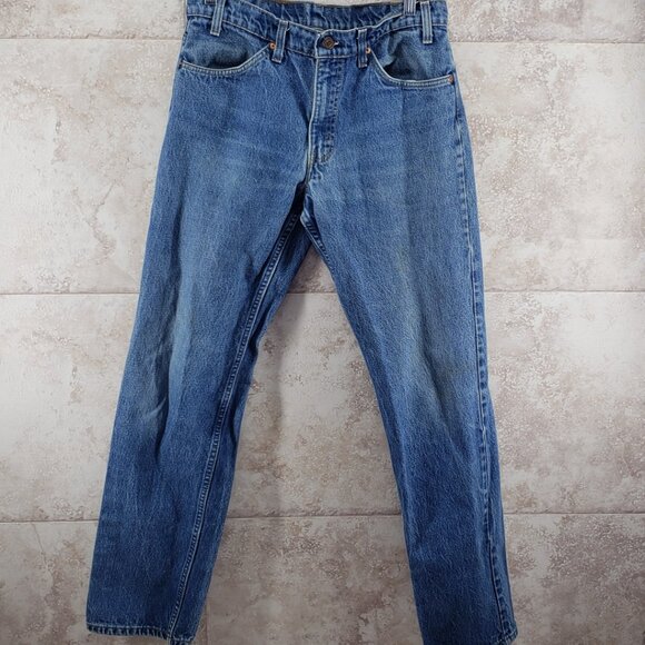 Vintage 90s Levis 558 Orange Tab Blue Jeans Mens size 34 X 34. Light medium wash - Picture 1 of 13